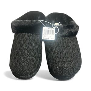 Dearfoams Women's Slippers Black Size XL (11-12)